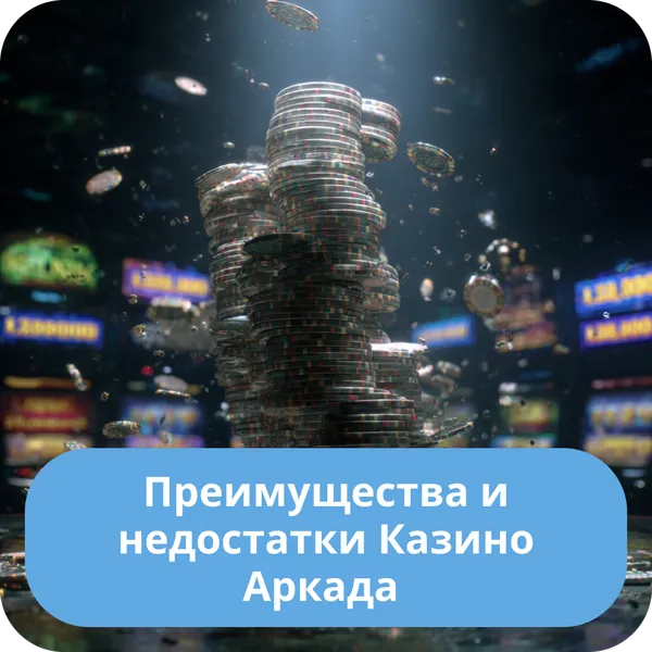 Преимущества и недостатки Казино Аркада
